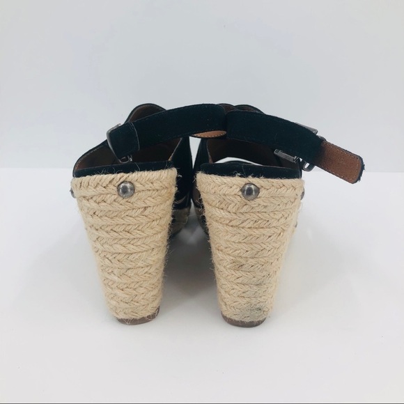 Madeline Stuart women’s black wedge sandals 8M - Picture 4 of 9